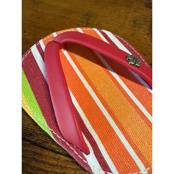 CarrieandCo Flip Flop Drink Coasters - Set Of 3 Flip Flop Drinkwear For Glasses - Picture 4 of 13